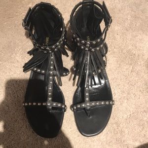 Saint Laurent Fringe Sandals